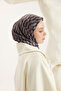 Patterned Twill Scarf Dama Smoked - 4