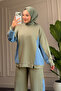 6102 - Stylish, Comfortable, Loose Viscose Interlock Fabric Women's Top and Bottom Set - 4