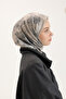 Patterned Twill Scarf Garden Smoked - 4