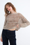 Crew Neck Openwork Knitwear T02689 - 5