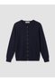 Lcw Everyday Navy Blue Crew Neck Women's Knitwear Cardigan - 5