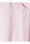 Lcw Modest Pink Striped Oxford Women's Shirt - 7