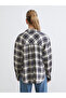 Lcwaikiki Classic Navy Blue Plaid Women's Shirt - 4