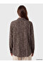 Lcw Grace Brown Shirt Collar Patterned Blouse - 4