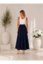 Women's Knitted Scuba Crepe Casual Skirt Length:94-95Cm - 2