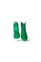 Single Unisex Green Colored Booties Socks with Embroidery Detail - 2