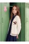 Rmz Gi̇yi̇m Farkiyla V Embroidered Girls' Knitwear Cardigan - 2