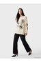 Lcw Everyday White Crew Neck Floral Women's Knitwear Sweater - 2