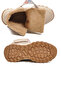 Beige Cold-Resistant Non-Slip Sole Patterned Velcro Lace-Up Girls' Sneaker Boots 999 F - 5