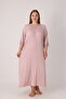 Women's Plus Size V-Neck Lace Embroidered Relaxed Fit Viscose Nightgown 13800 - 2