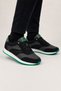 Men's Thermo Sole Skin Sneaker Shoes Black - Green