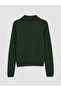 Lcw Modest Green Polo Collar Patterned Women's Knitwear Sweater - 6