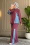 6102 - Stylish, Comfortable, Loose Viscose Interlock Fabric Women's Top and Bottom Set - 3