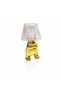 Gold Led Lampshade with a Man Figure Tied up with His Arms – Decorative Table Lamp with Transparent Head - 2