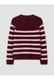 Lcw Modest Pink Crew Neck Striped Women's Knitwear Sweater - 7
