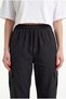 Women's Black Parachute Fabric Baggy Trousers with Commando Pockets, Loose Fit, Comfortable Fit - 5