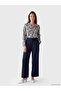 Lcw Grace Gray Ruffled Collar Patterned Women's Shirt - 2