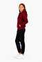 Unisex Children's Hooded Collar Tracksuit Set Claret Red-310 - 3