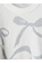 Esvab • Modern & Distinctive Bow Embellished Girls' Knit Sweater - 4