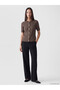 Alita City Lcw Everyday Brown Knitwear Patterned Women's Cardigan with a Difference - 2