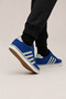 Men's Faylon Sole Linen Sneaker Shoes Dark Blue - 3