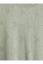 Lcw Everyday Green Crew Neck Embroidered Women's Knitwear Sweater - 6