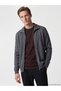 Southblue Gray Regular Fit Men's Knitwear Cardigan