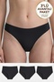 3-Piece Non-Marking Laser Cut Seamless Non-Marking Flexible Daily Use Women's Panties