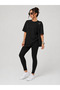Microfiber Recovery Tight-Fitting Leggings and 100% Cotton Oversized T-Shirt - 2