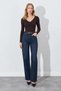 Women's Coffee Color V-Neck Long Sleeve Camisole Body