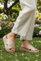 Beige Thick Padded Sole Soft Comfortable Insole Women's Slippers Pc-54641