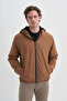 Basic Regular Fit Brown Men's Coat 10200 - 2