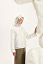 Patterned Twill Scarf Hera Natural - 3