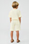 Boy Ecru Shorts - 4