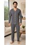Men's 605-262 Buttoned 95% Cotton Pajama Set