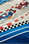 -Formula Racing Blue- Single Child Blanket (155X215) - 2