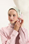 Patterned Twill Scarf Floral Soft Green - 2