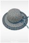Mercerized Children's Hat with Pearls (2-6 Years) (Blue) - 4
