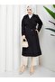 Women's Belted and Button-Detail Trench Coat