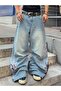 Unisex Wide Leg Oversize Ronin Samurai Embroidered Baggy Trousers - 4