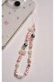 Pink Beaded Phone Charm Strap Camera Charm Thermos Ornament Bag Charm Pearl Heart Star Bow Accessory