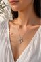 Polar Star & Pearl Charm Steel Necklace (Silver Color) - 2