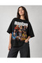 Manifest Group Special Design Manifam Printed Oversize T-Shirt Unisex 80% Cotton Boxy Fit Streetwear T-Shirt Thick Textured - 3
