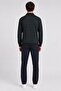 Striped Polo Collar Sweatshirt - 4
