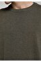 Regular Fit Round Neck Jacquard Men's Green Sweater - 4