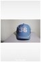 New York 36 Embroidered Children's Hat with Ears (1-3 Years) (Blue)