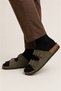 Men's Buckle Slippers Khaki