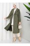 Women's Belted and Button-Detail Trench Coat - 5