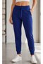 Women's Sweatpants - Two-Yarn Sweatpants with Ribbed Waist Detail at the Hem - 6