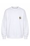Men's Oversize Sweatshirt Howdy Rider Printed White – Crew Neck, 3 Thread Raster Fleece - 7
